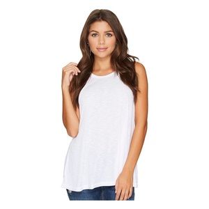 Free People Long Beach Tank Top White Sleeveless